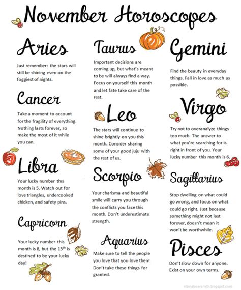 November 5 Horoscope and Zodiac